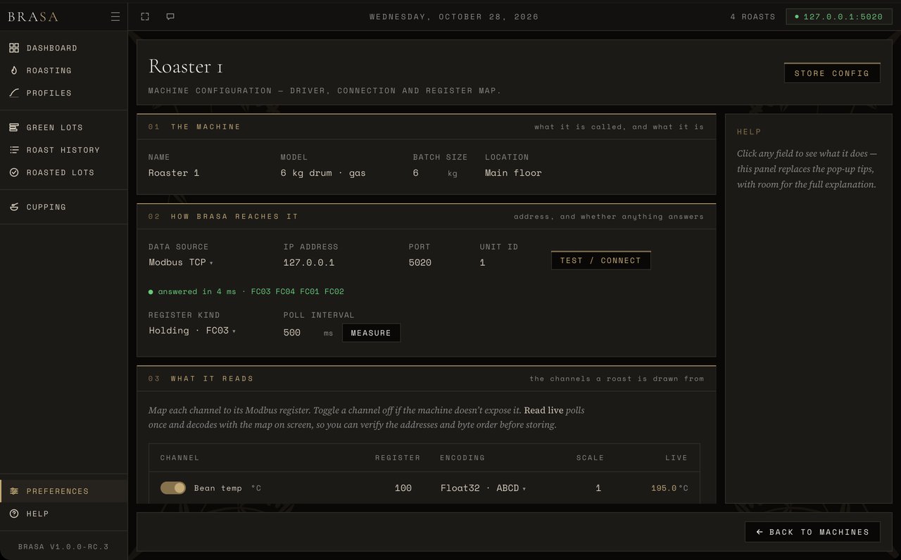 Machine — Your roaster, configured in the app